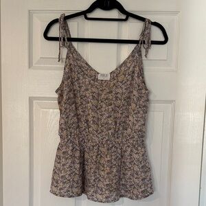 Sienna Sky Floral Tie-Strap Blouse